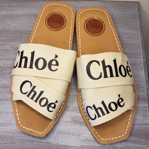Chloe Shoes - Chloé Cream and Brown Sandals (B3)